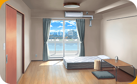 主人公の部屋